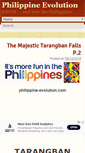 Mobile Screenshot of philippine-evolution.com