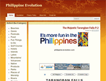 Tablet Screenshot of philippine-evolution.com